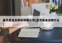 盖茨基金会和区块链公司[盖茨基金会做什么]